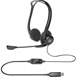 Logitech 981-000100 écouteur/casque Avec fil Arceau Appels/Musique USB Type-A Noir