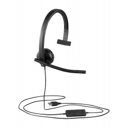 Logitech 981-000571 écouteur/casque Avec fil Arceau Bureau/Centre d'appels USB Type-A Noir