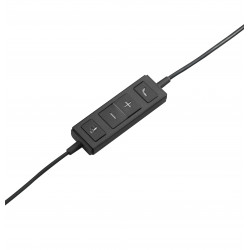 Logitech 981-000571 écouteur/casque Avec fil Arceau Bureau/Centre d'appels USB Type-A Noir