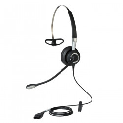 Jabra BIZ 2400 II Casque Avec fil Minerve, Crochets auriculaires, Arceau Bureau/Centre d'appels Noir, Argent