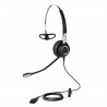 Jabra BIZ 2400 II Casque Avec fil Minerve, Crochets auriculaires, Arceau Bureau/Centre d'appels Noir, Argent