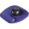 Kensington Tapis de souris bleu en mousse, repose-poignets intégré