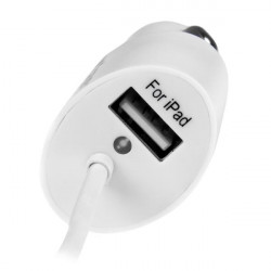 StarTech.com Chargeur pour voiture double avec câble Micro USB et port USB 2.0 - Haute puissance 21W / 4,2A - Blanc