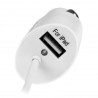 StarTech.com Chargeur pour voiture double avec câble Micro USB et port USB 2.0 - Haute puissance 21W / 4,2A - Blanc
