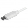 StarTech.com Chargeur pour voiture double avec câble Micro USB et port USB 2.0 - Haute puissance 21W / 4,2A - Blanc