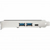 StarTech.com Carte PCI Express USB 5 Ports - Carte PCIe USB 3.2 Gen 2 (10Gbps) avec 1x USB-C & 2x USB-A - 1x IDC 2 Ports (Exten