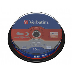 Verbatim BD-RE SL 25GB 2x 10 Pack Spindle 25 Go 10 pièce(s)