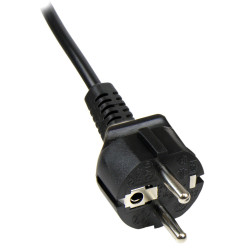 StarTech.com Câble d'Alimentation en Trèfle (PC Portable) 2 m - Schuko CEE7 vers IEC 320 C5 (Tripolaire)