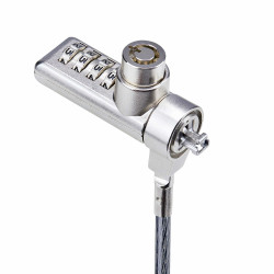 StarTech.com Lot de 10 Antivols à Double Accès pour Ordinateur Portable, Câble de Sécurité de 2m à Clé et à Combinaison