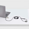 StarTech.com Lot de 10 Antivols à Double Accès pour Ordinateur Portable, Câble de Sécurité de 2m à Clé et à Combinaison