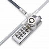 StarTech.com Lot de 10 Antivols à Double Accès pour Ordinateur Portable, Câble de Sécurité de 2m à Clé et à Combinaison
