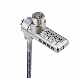 StarTech.com Lot de 10 Antivols à Double Accès pour Ordinateur Portable, Câble de Sécurité de 2m à Clé et à Combinaison