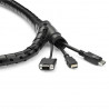 StarTech.com Gaine spirale range-câble Noir - 2,5 m - Diamètre de 25 mm