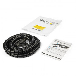 StarTech.com Gaine spirale range-câble Noir - 2,5 m - Diamètre de 25 mm