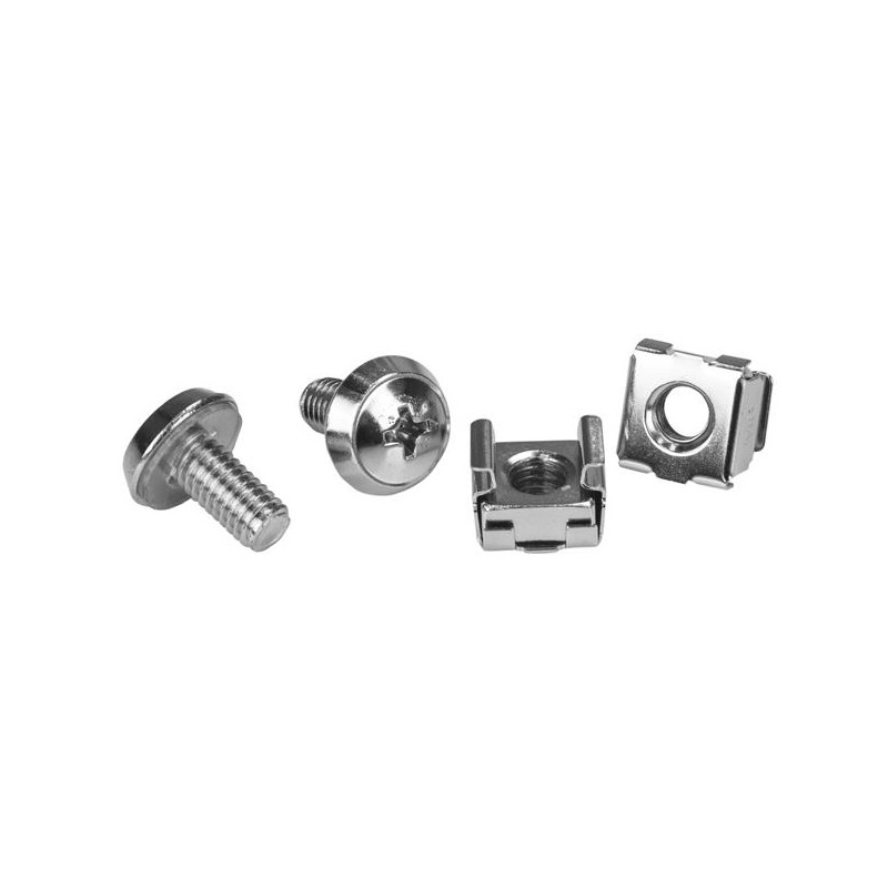 StarTech.com Vis M6 et écrous cages M6 pour rack serveur - Paquet de 20