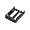 QNAP QDA-A2AR Boîtier de disques de stockage Boîtier disque dur/SSD Noir 2.5"