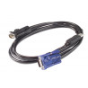 APC KVM USB Cable - 25 ft (7.6 m) câble kvm Noir 7,6 m