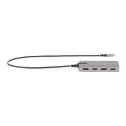 StarTech.com Adaptateur USB-C Triple Moniteur Multiport - Double HDMI 4K 60Hz + 4K 30Hz et DisplayPort, Hub USB 10Gbps 3 ports,