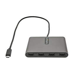 StarTech.com Adaptateur USB C vers 4 HDMI - Carte Vidéo & Graphique Externe - Convertisseur USB Type-C vers Quadruple Écran H