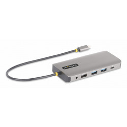 StarTech.com Adaptateur Multiport USB-C Triple Moniteur, Double HDMI et DisplayPort 4K 60Hz + 4K 30Hz, Adaptateur USB-C, Hub US