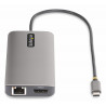 StarTech.com Adaptateur Multiport USB-C Triple Moniteur, Double HDMI et DisplayPort 4K 60Hz + 4K 30Hz, Adaptateur USB-C, Hub US