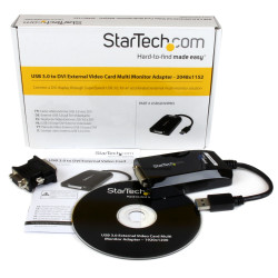 StarTech.com Adaptateur USB 3.0 vers DVI - Adaptateur Vidéo Double Écran/Multi-Écrans de Carte Graphique /Vidéo Externe USB