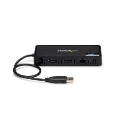 StarTech.com Mini Dock USB 3.0 - Station d'Acceuil USB-A Double Écran avec Vidéo DisplayPort 4K 60Hz & Gigabit Ethernet - Câ