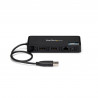StarTech.com Mini Dock USB 3.0 - Station d'Acceuil USB-A Double Écran avec Vidéo DisplayPort 4K 60Hz & Gigabit Ethernet - Câ