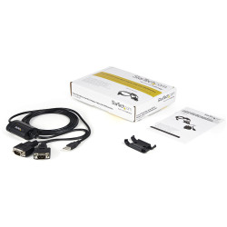 StarTech.com Câble adaptateur FTDI USB vers série RS232 2 ports avec mémorisation du port de communication