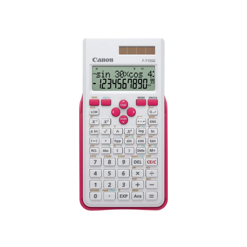 Canon F-715SG calculatrice Poche Calculatrice scientifique Rose, Blanc