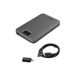 Verbatim 53652 disque dur externe 1 To 5400 tr/min 2.5" USB Type-C 3.2 Gen 1 (3.1 Gen 1) Gris