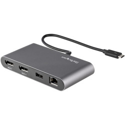 StarTech.com Mini Station d'Accueil Thunderbolt 3 - Dock Portable pour Deux Écrans avec DP 4K 60Hz, 1x hub USB-A (USB 3.0/5 Gb