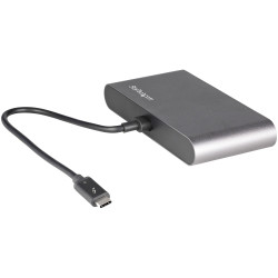 StarTech.com Mini Station d'Accueil Thunderbolt 3 - Dock Portable pour Deux Écrans avec DP 4K 60Hz, 1x hub USB-A (USB 3.0/5 Gb