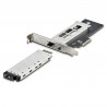 StarTech.com Adaptateur SSD M.2 NVMe vers PCIe x4 avec Plateau Amovible pour Slot d'Extension PCI Express, Carte Adaptateur PCI