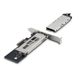 StarTech.com Adaptateur SSD M.2 NVMe vers PCIe x4 avec Plateau Amovible pour Slot d'Extension PCI Express, Carte Adaptateur PCI
