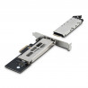 StarTech.com Adaptateur SSD M.2 NVMe vers PCIe x4 avec Plateau Amovible pour Slot d'Extension PCI Express, Carte Adaptateur PCI