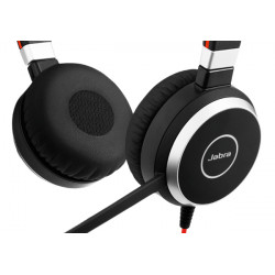 Jabra Evolve 40 Casque Avec fil Arceau Bureau/Centre d'appels USB Type-C Bluetooth Noir