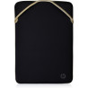 HP Housse de protection réversible pour ordinateur portable 15,6 pouces (doré)