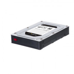 StarTech.com 25SATSAS35HD Obturateur de baie de lecteur 8,89 cm (3.5") Panneau de support Noir, Argent