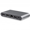 StarTech.com Dock USB-C à double affichage Displayport 4K - Mini Station d'Accueil - Power Delivery Passthrough 100 W - GbE - 