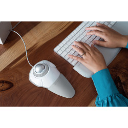 Kensington Trackball Orbit® avec molette — Blanc