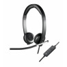 Logitech 981-000519 écouteur/casque Avec fil Arceau Bureau/Centre d'appels USB Type-A Noir, Argent