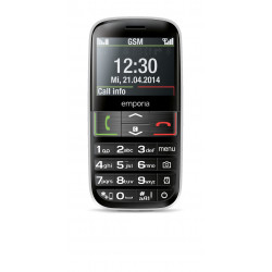 Emporia emporiaEUPHORIA 5,84 cm (2.3") 90 g Noir, Argent Téléphone pour seniors