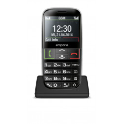 Emporia emporiaEUPHORIA 5,84 cm (2.3") 90 g Noir, Argent Téléphone pour seniors