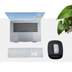 StarTech.com Tapis de Souris avec Repose-Poignets - Repose Poignet Ergonomique de 17x18x2cm - Tapis de Souris pour Bureau/Ordin