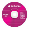 Verbatim CD-RW Colour 12x 700 Mo 5 pièce(s)