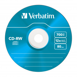 Verbatim CD-RW Colour 12x 700 Mo 5 pièce(s)
