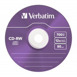 Verbatim CD-RW Colour 12x 700 Mo 5 pièce(s)