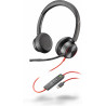 Poly Micro-casque Blackwire 8225 stéréo USB-C + adaptateur USB-C/A