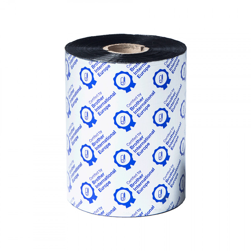 Brother BSS-1D600-110 - Ruban encreur noir en cire / résine standard à transfert thermique